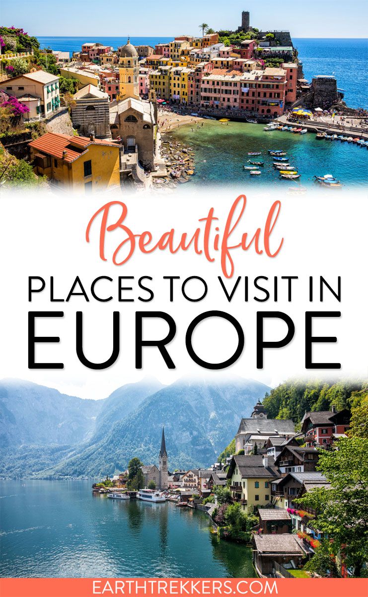 Beautiful places to visit in Europe: Paris, Cinque Terre, Santorini, Madeira, Alsace, Faroe Islands, Isle of Skye, and more.