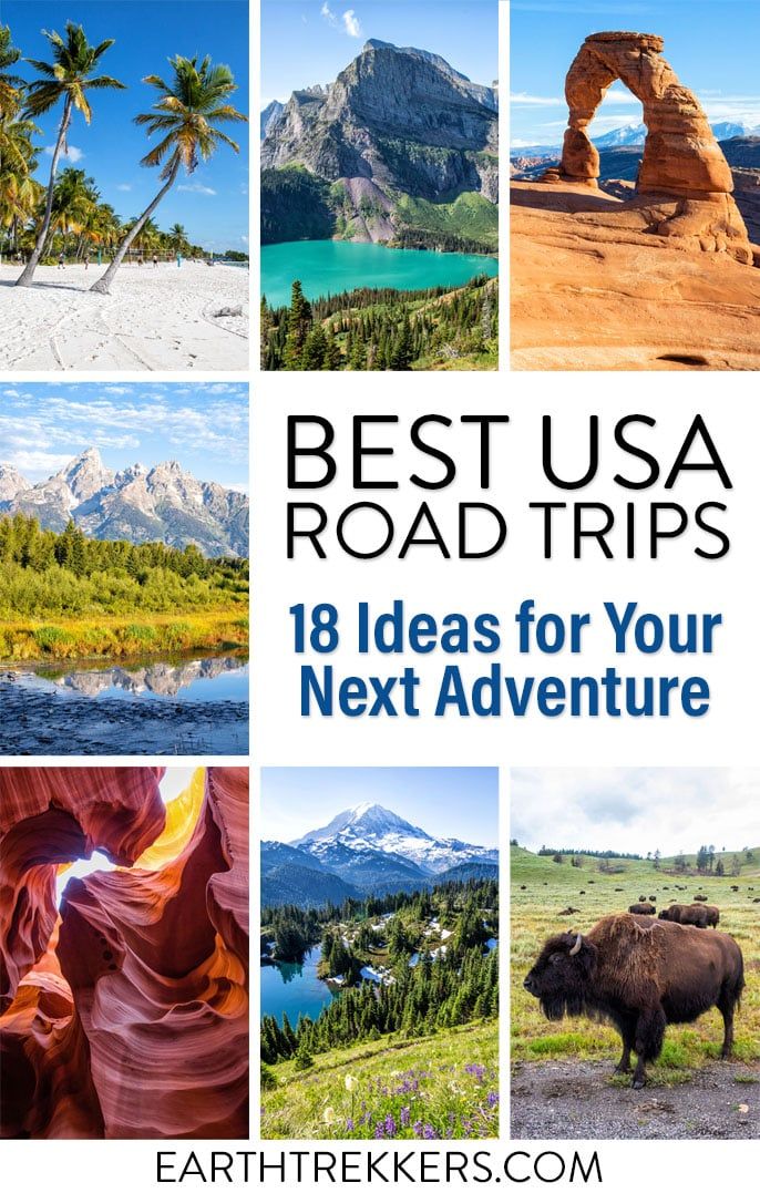 Best USA road trips. 18 road trip ideas and itineraries: Utah's Mighty 5, California Pacific Coast Highway, Alaska, and more.