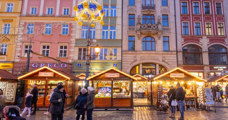 Wroclaw Poland at Christmas