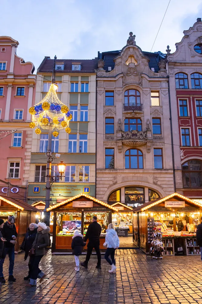 Christmas Market Photo Sunset